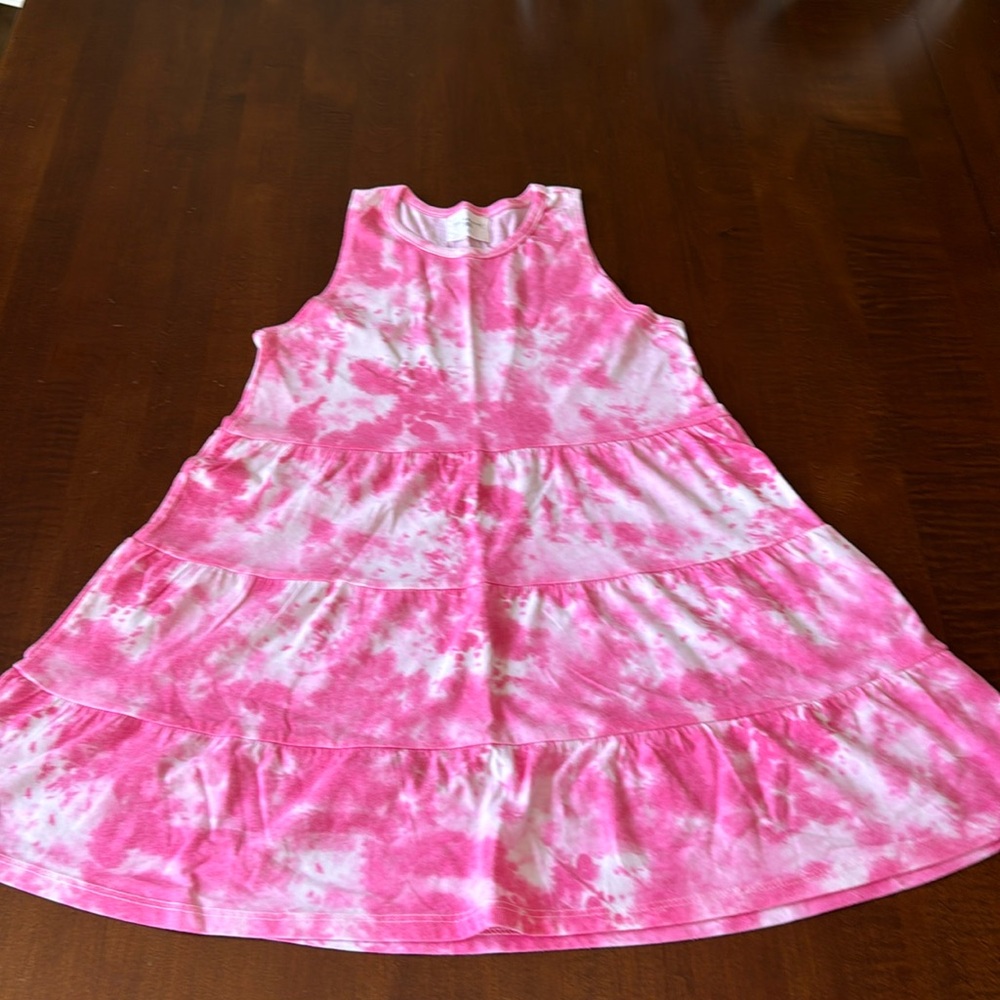 Sol Angeles pink tie dye size 10 dress